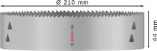 Děrovka PRO Multi Material, 210 mm, se závitem