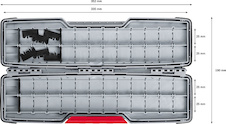 Kazeta PRO Tough Box Large na nástroje, 50 × 120 × 355 mm