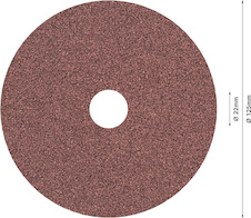 Fíbrový brusný kotouč PRO R445, 125 mm, G80
