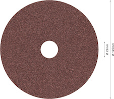 Fíbrový brusný kotouč PRO R445, 125 mm, G120
