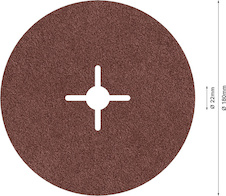 Fíbrový brusný kotouč PRO R445, 180 mm, G36