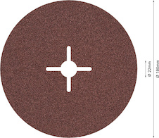 Fíbrový brusný kotouč PRO R445, 180 mm, G40