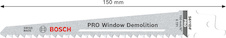 List PRO Window Demolition S611DF, 1,25 × 19 × 150 mm, 2 ks