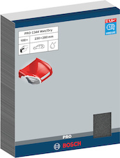 Brusný papír PRO C344 wet and dry pro ruční broušení, 230 × 280 mm, G120, 100 ks