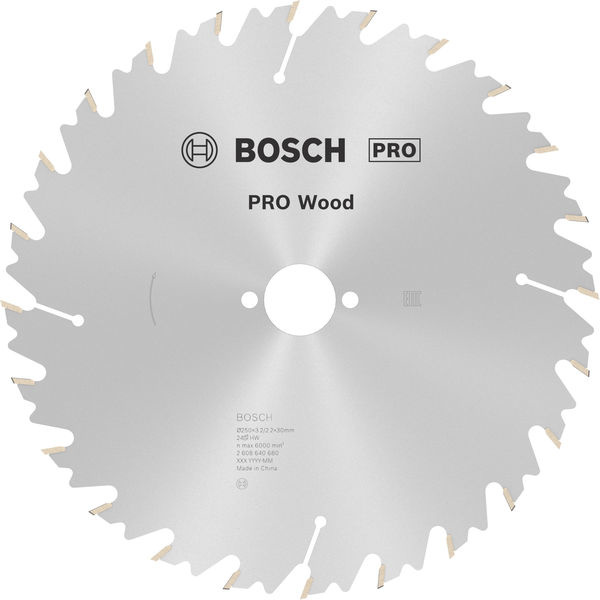 Pilový kotouč PRO Wood pro okružní pilu, 250 × 3,2 × 30 mm, T24
