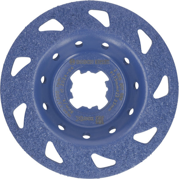 Karbidový hrncový kotouč EXPERT Multi Material, jemný, šikmý, X-LOCK, 115 mm, 22,23 mm