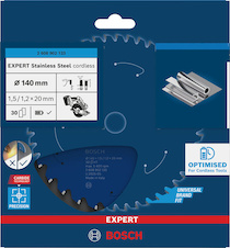 Pilový kotouč EXPERT Stainless Steel cordless, 140 × 1,5/1,2 × 20 mm, T30