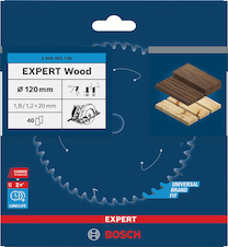 Pilový kotouč EXPERT Wood, 120 × 1,8/1,2 × 20 mm, T40