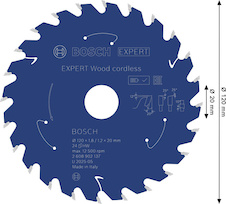 Pilový kotouč EXPERT Wood cordless, 120 × 1,8/1,2 × 20 mm, T24