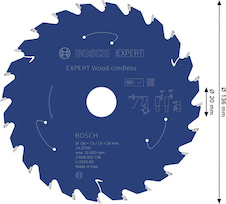 Pilový kotouč EXPERT Wood cordless, 136 × 1,5/1 × 20 mm, T24