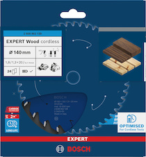 Pilový kotouč EXPERT Wood cordless, 140 × 1,8/1,3 × 20 mm, T24