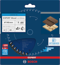 Pilový kotouč EXPERT Wood cordless, 140 × 1,8/1,3 × 20 mm, T42