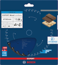 Pilový kotouč EXPERT Wood cordless, 160 × 1,5/1 × 20 mm, T24