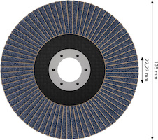 Lamelový brusný kotouč X451, 125 × 22,23 mm, G60, T29, 15 ks