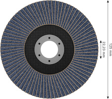 Lamelový brusný kotouč X451, 125 × 22,23 mm, G120, T27, 15 ks