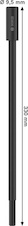 Nástavec pro standardní adaptér, 9,5 × 330 mm