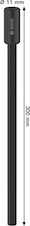 Nástavec pro standardní adaptér, 11 × 300 mm