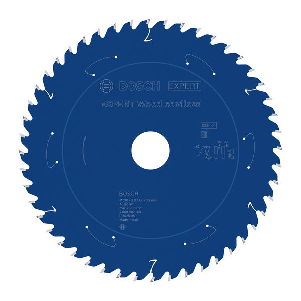 Pilový kotouč EXPERT Wood cordless, 210 × 2/1,4 × 30 mm, T48