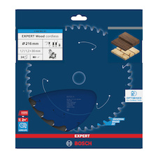 Pilový kotouč EXPERT Wood cordless, 216 × 1,7/1,2 × 30 mm, T24