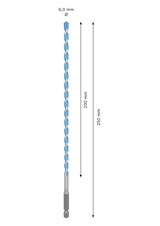 Vrták EXPERT HEX-9 Multi Construction, 6 × 200 × 250 mm