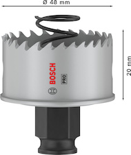 Děrovka PRO Sheet Metal PC Plus, 48 mm