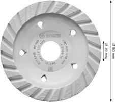 Multi Material Turbo, 80 × 16 × 4,5 mm
