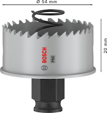 Děrovka PRO Sheet Metal PC Plus, 54 mm