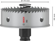 Děrovka PRO Sheet Metal PC Plus, 79 mm