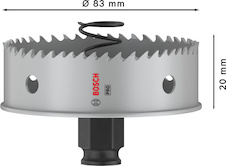 Děrovka PRO Sheet Metal PC Plus, 83 mm