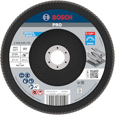 Lamelový brusný kotouč PRO X571, rovné provedení, 180 mm, G80