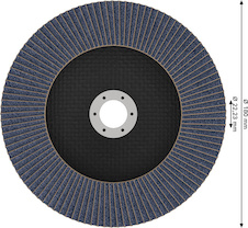 Lamelový brusný kotouč PRO X571, rovné provedení, 180 mm, G60