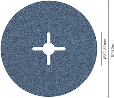 Fíbrový kotouč PRO R574, 180 mm, P60