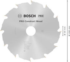 Pilový kotouč PRO Construct Wood pro okružní pilu, 190 × 2,6 × 30 mm
