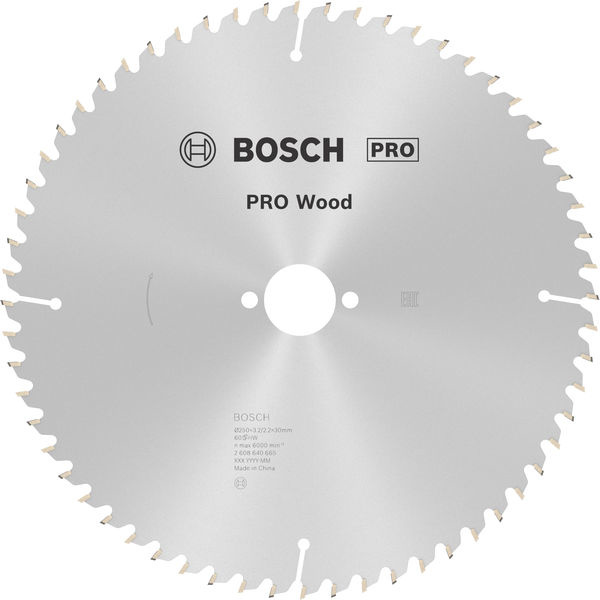 Pilový kotouč PRO Wood pro okružní pilu, 250 × 3,2 × 30 mm, T60