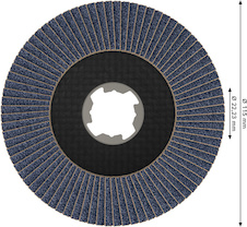 Lamelový brusný kotouč PRO X571, lomené provedení, 115 mm, G60, X-Lock