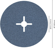 Fíbrový kotouč PRO R574, 180 mm, P80