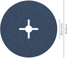 Fíbrový kotouč PRO R574, 180 mm, P100