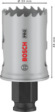 Děrovka PRO Multi Material PC Plus, 33 mm