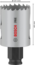 Děrovka PRO Multi Material PC Plus, 37 mm