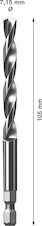 Středicí vrták pro EXPERT Power Change Plus, HSS-G, Ø 7,15 × 60 × 105 mm