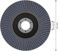 Lamelový brusný kotouč X451, 125 × 22,23 mm, G40, T27, 15 ks