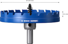 Děrovka s adaptérem EXPERT Sheet Metal 120 × 5 mm