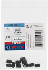 Šroub pro děrovku s adaptérem EXPERT Sheet Metal, M6 × 8 mm, 10 ks