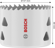 Děrovka se závitem Multi Material, 57 × 40 mm