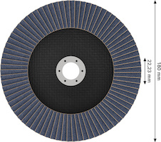 Lamelový brusný kotouč X451, 180 × 22,23 mm, G40, T29, 15 ks