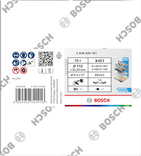 Sada lamelových brusných kotoučů X451, 115 × 22,23 mm, G40; 60; 80; 120, T29, 15 ks
