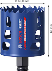 Děrovka EXPERT Multi Material pro Power Change Plus, 65 × 60 mm