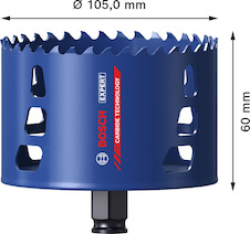 Děrovka EXPERT Multi Material pro Power Change Plus, 105 × 60 mm