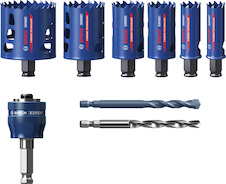 Sada děrovek EXPERT Multi Material Power Change Plus, 22; 25; 35; 40; 51; 68 × 60 mm, 9 ks