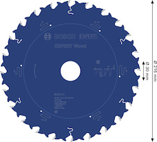 Pilový kotouč EXPERT Wood, 216 × 2,6/1,6 × 30 mm, T24